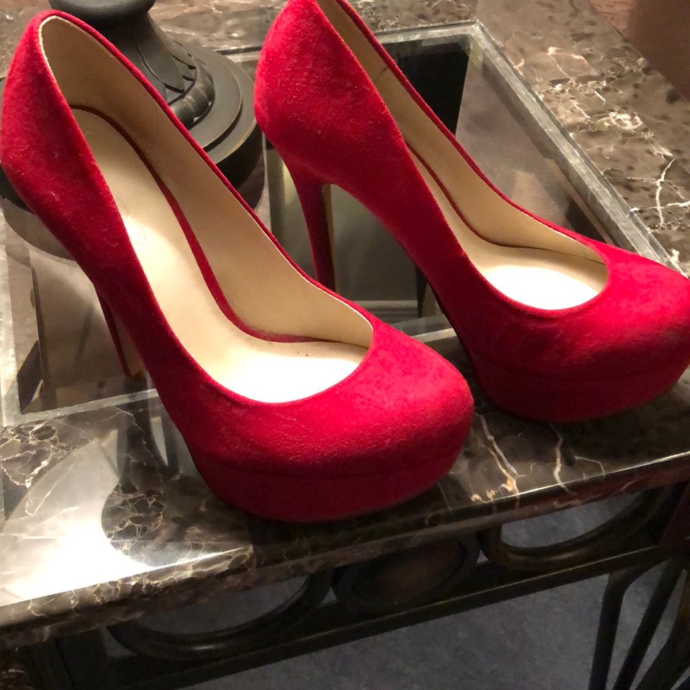 Red ALDO heels size 6